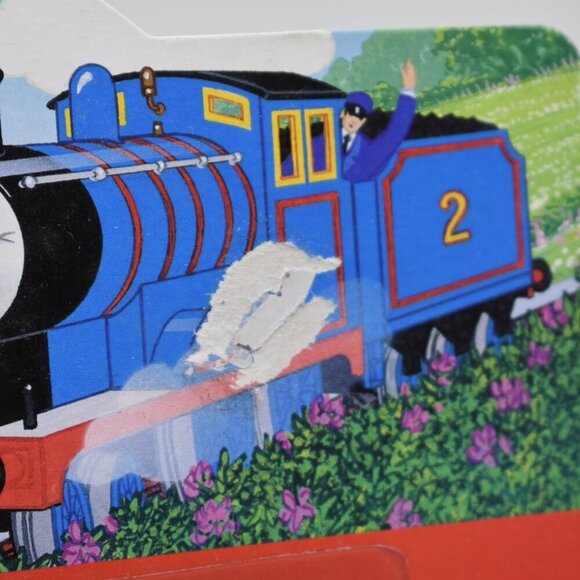 1993 Edward Diecast Blue Engine ERTL Thomas the Tank Engine & Friends Train New - Picture 5 of 11